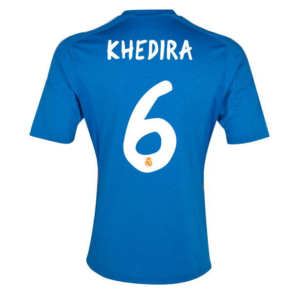 13-14 Real Madrid #6 Khedira Away Blue Soccer Jersey Shirt - Click Image to Close